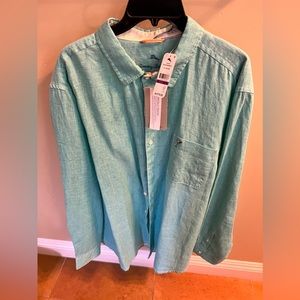 NWT TOMMY BAHAMA LINEN SHIRT SZ XXL TALL